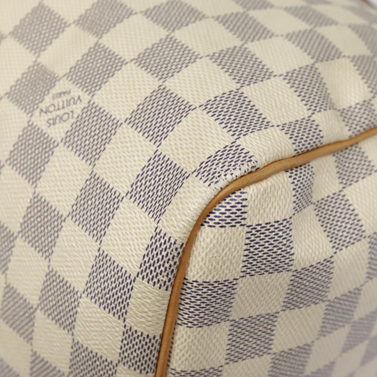 LOUIS VUITTON Damier Azur Speedy 30 Hand Bag N41533 LV Auth 92440