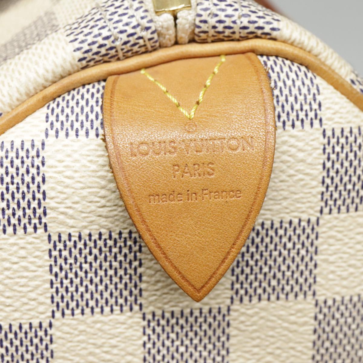 LOUIS VUITTON Damier Azur Speedy 30 Hand Bag N41533 LV Auth 92440