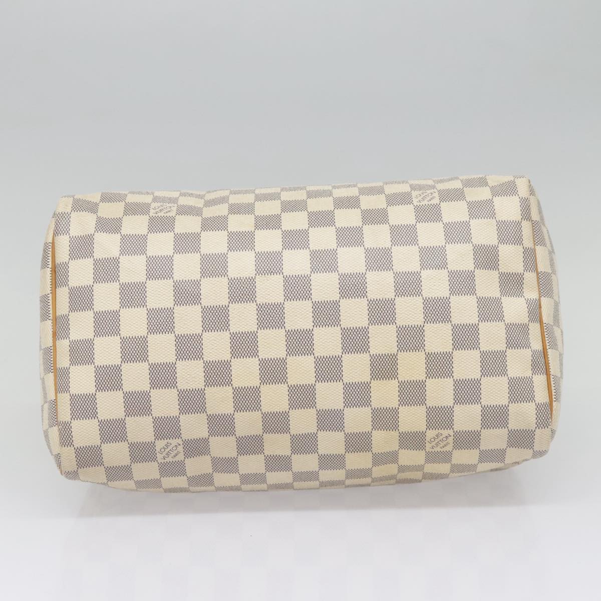 LOUIS VUITTON Damier Azur Speedy 30 Hand Bag N41533 LV Auth 92440