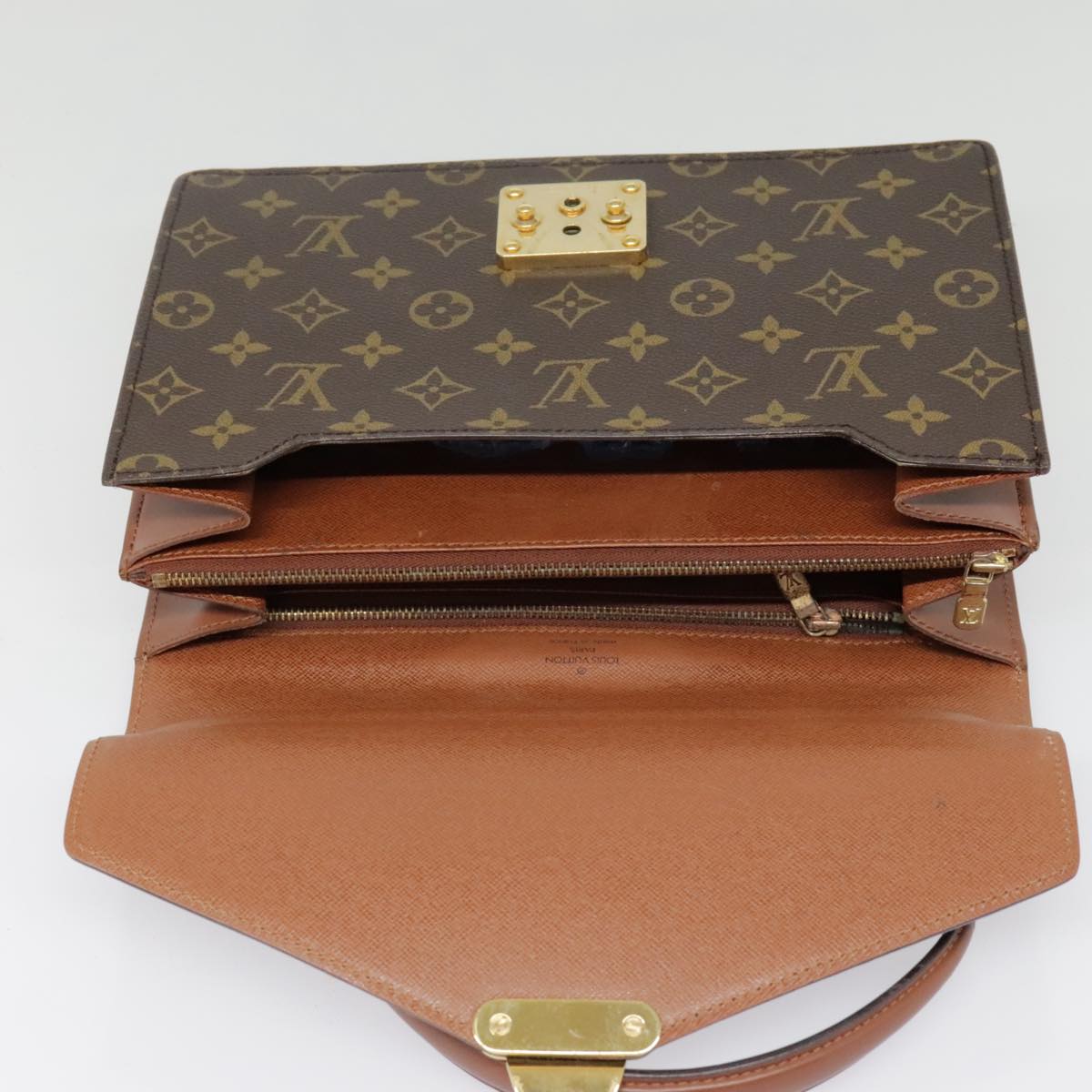 LOUIS VUITTON Monogram Concorde Hand Bag M51190 LV Auth 92465