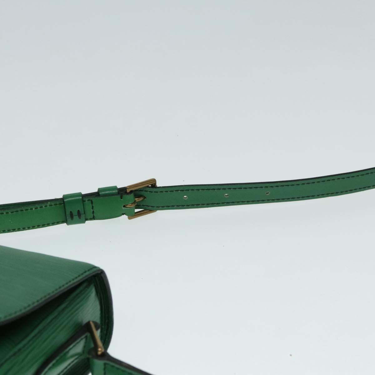 LOUIS VUITTON Epi Saint Cloud GM Shoulder Bag Green M52194 LV Auth 92485