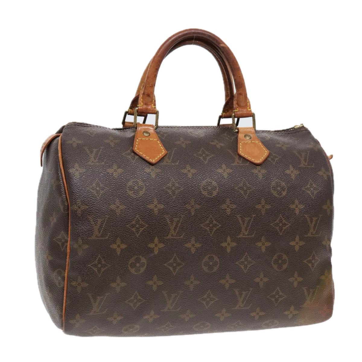 LOUIS VUITTON Monogram Speedy 30 Hand Bag M41526 LV Auth 92520