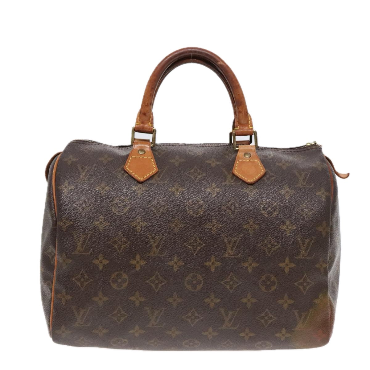 LOUIS VUITTON Monogram Speedy 30 Hand Bag M41526 LV Auth 92520