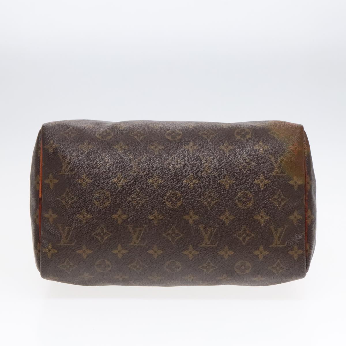 LOUIS VUITTON Monogram Speedy 30 Hand Bag M41526 LV Auth 92520