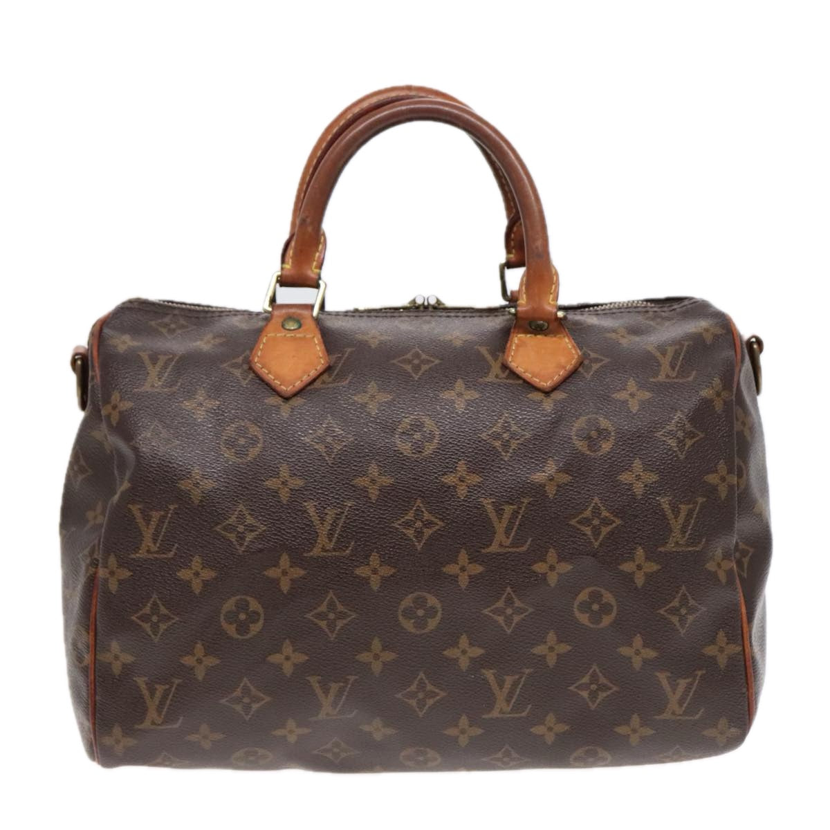 LOUIS VUITTON Monogram Speedy Bandouliere 30 Hand Bag M40391 LV Auth 92522