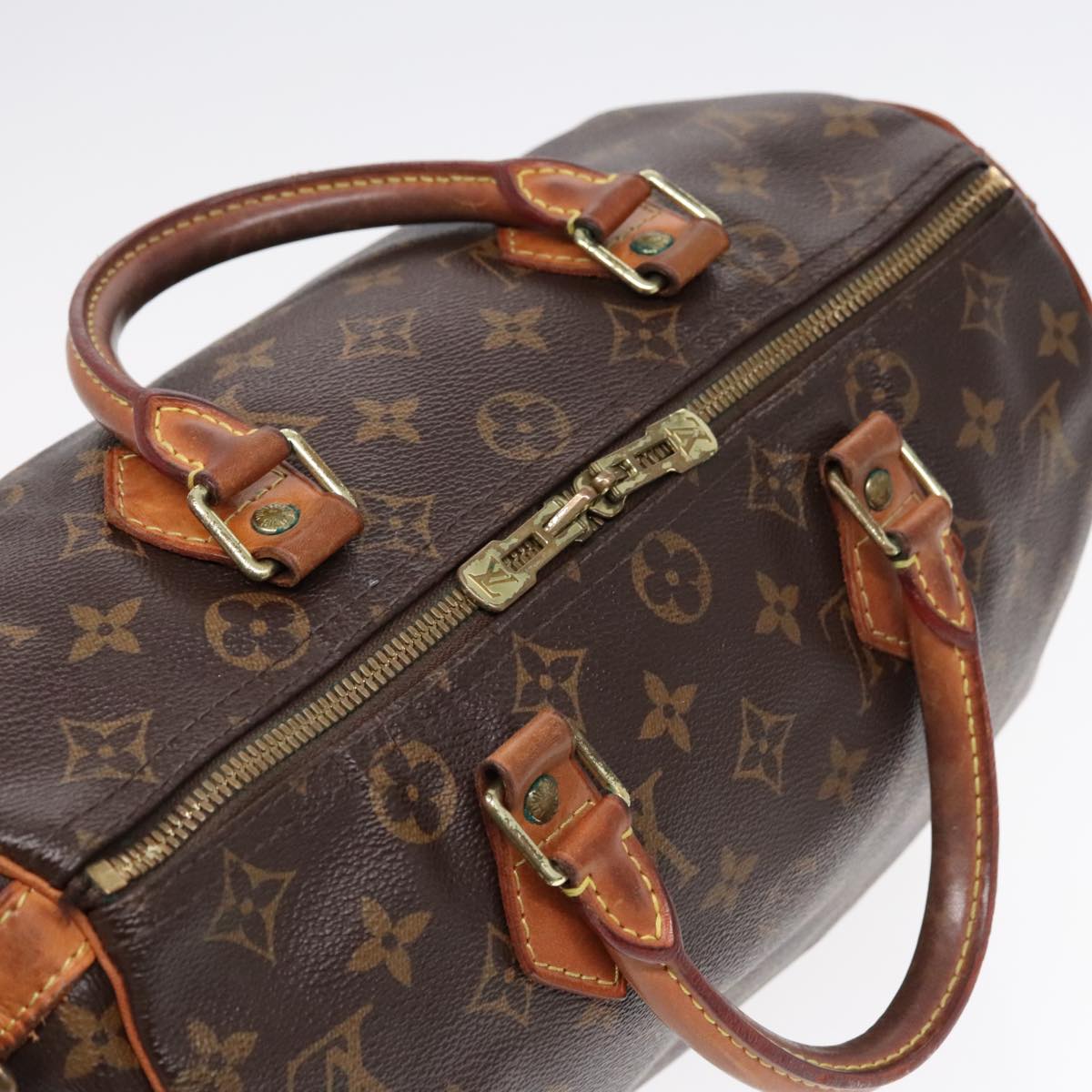 LOUIS VUITTON Monogram Speedy Bandouliere 30 Hand Bag M40391 LV Auth 92522