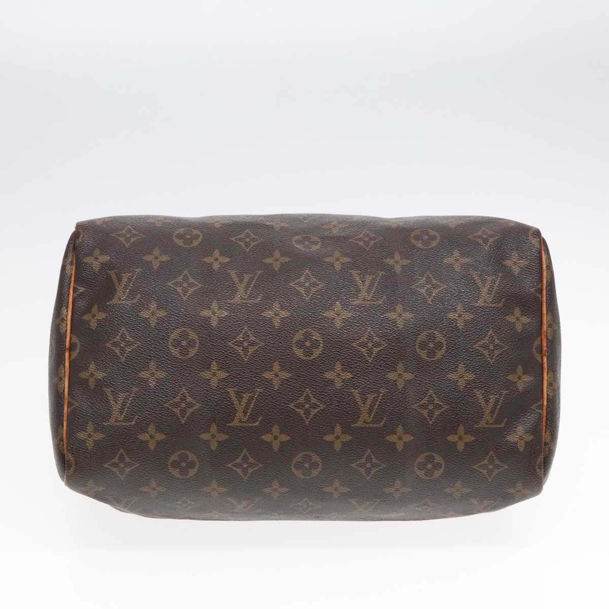 LOUIS VUITTON Monogram Speedy 30 Hand Bag M41526 LV Auth 92525