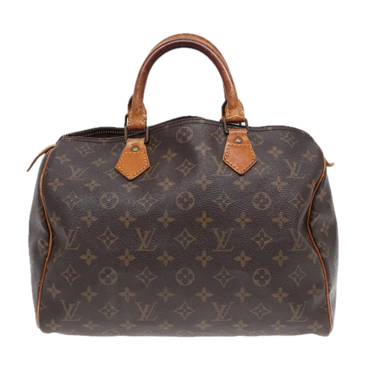 LOUIS VUITTON Monogram Speedy 30 Hand Bag M41526 LV Auth 92525