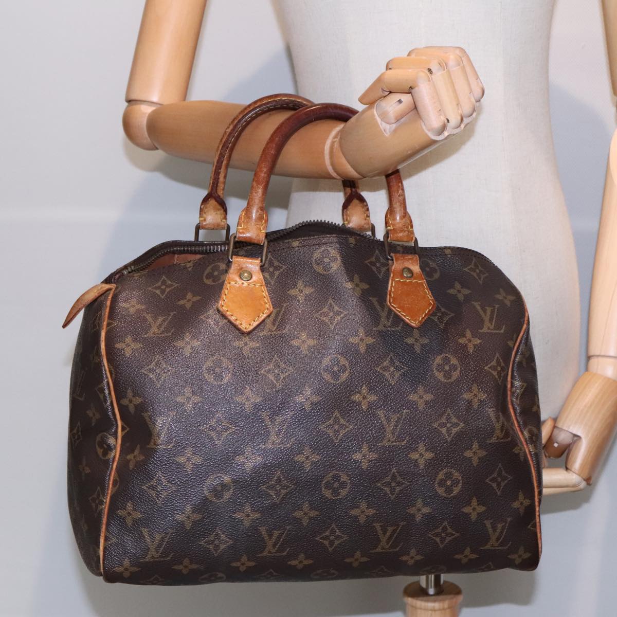 LOUIS VUITTON Monogram Speedy 30 Hand Bag M41526 LV Auth 92525