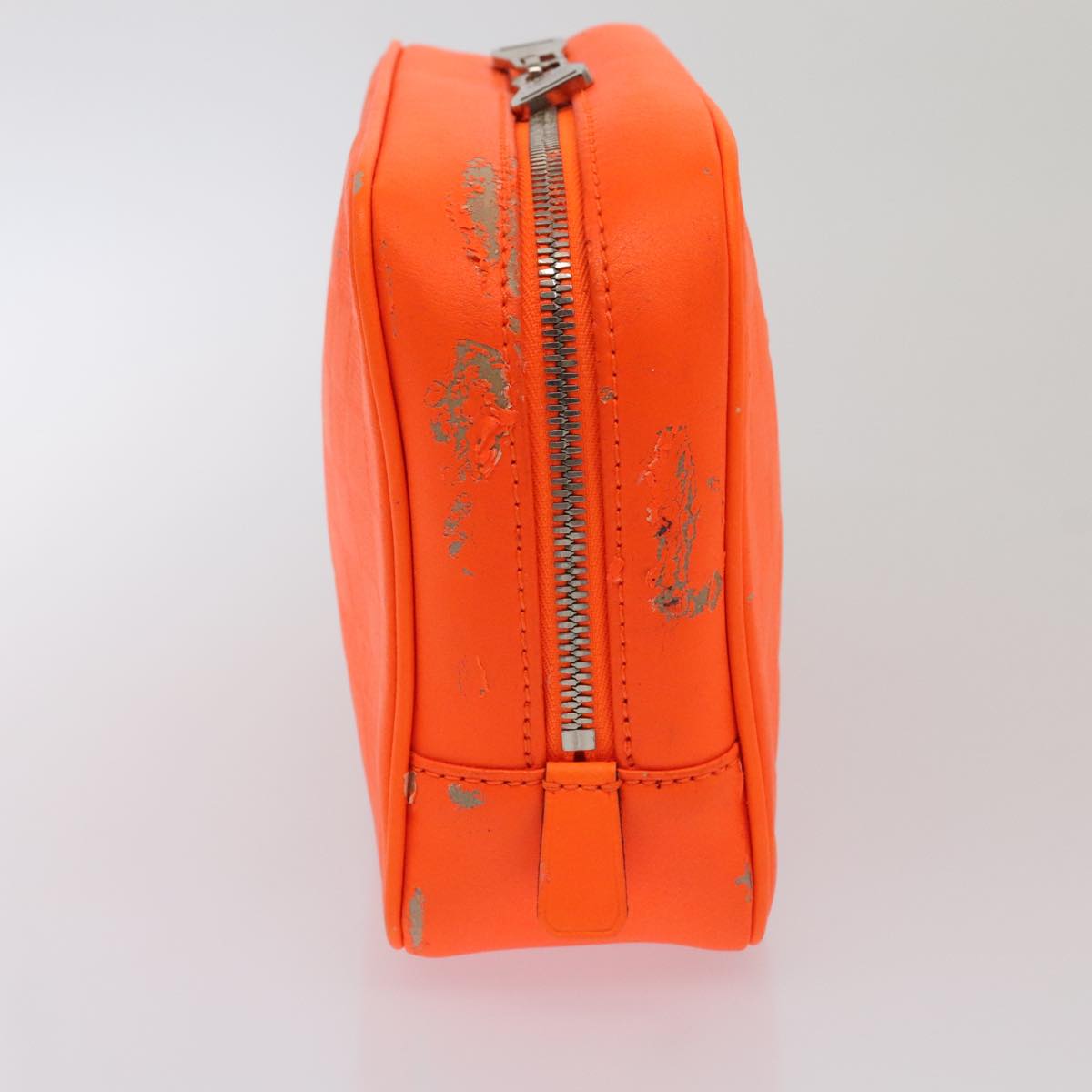 LOUIS VUITTON Damier Infini Trousse Toilette Bag Orange N23348 LV Auth 92529