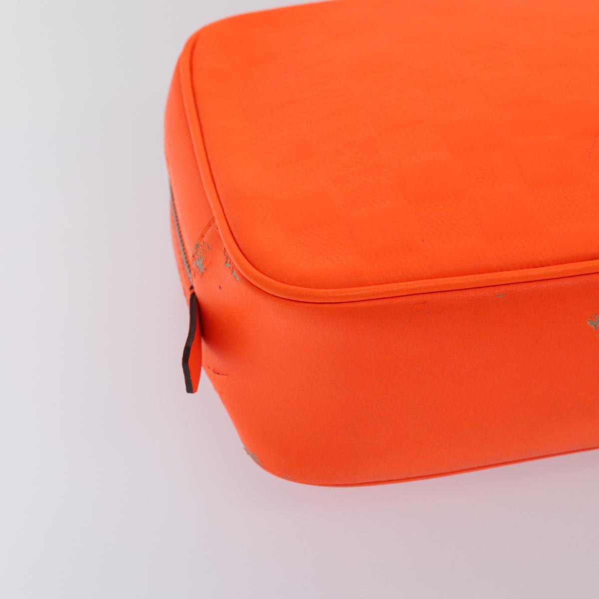 LOUIS VUITTON Damier Infini Trousse Toilette Bag Orange N23348 LV Auth 92529