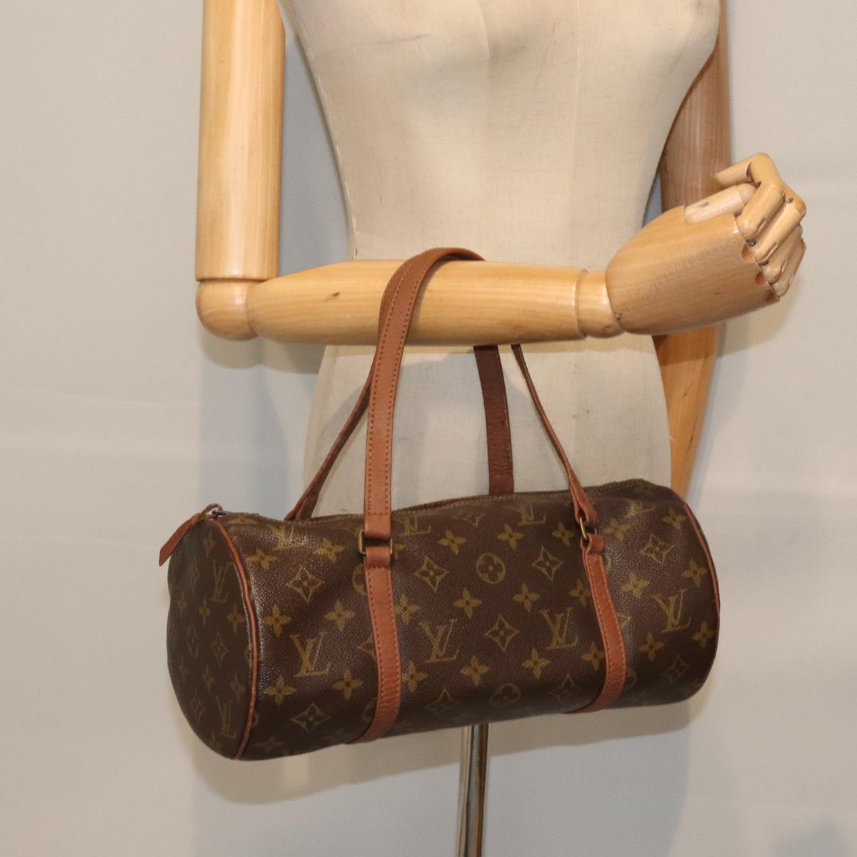 LOUIS VUITTON Monogram Papillon 30 Hand Bag M51385 LV Auth 92610