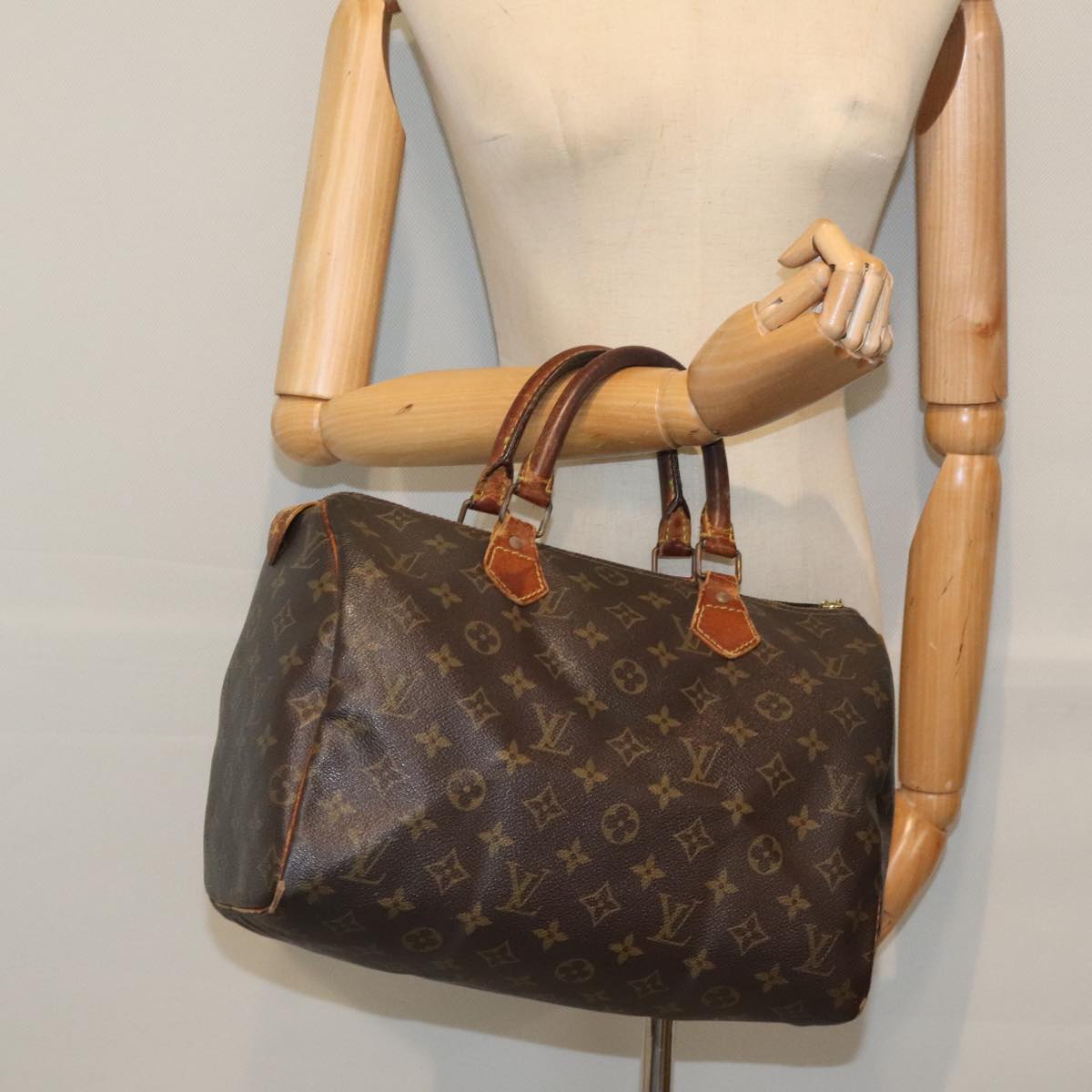 LOUIS VUITTON Monogram Speedy 30 Hand Bag M41526 LV Auth 92613