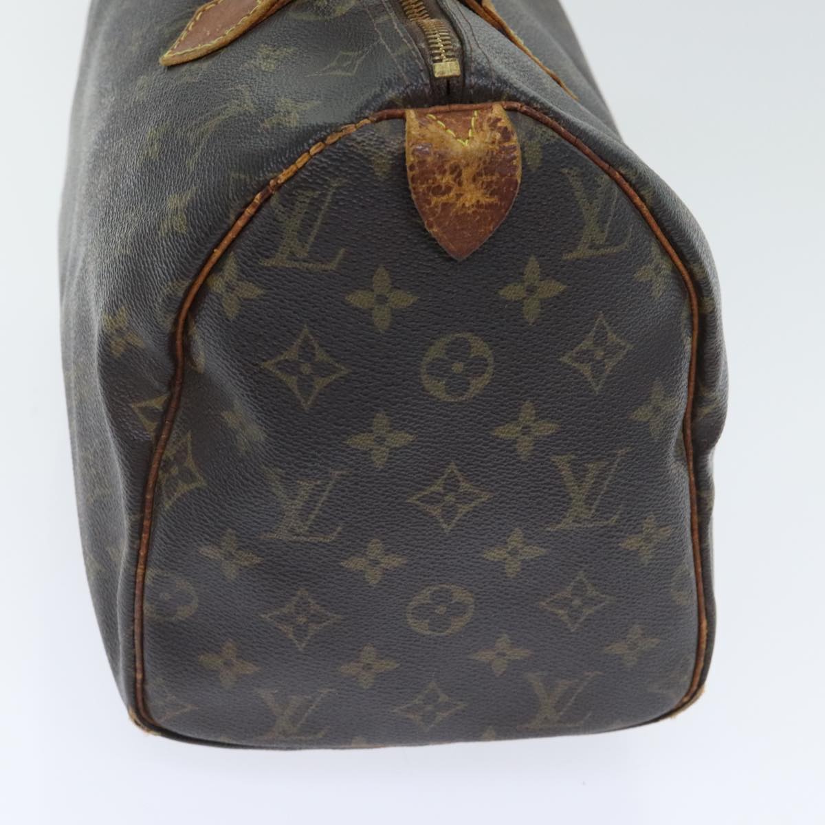 LOUIS VUITTON Monogram Speedy 30 Hand Bag M41526 LV Auth 92613