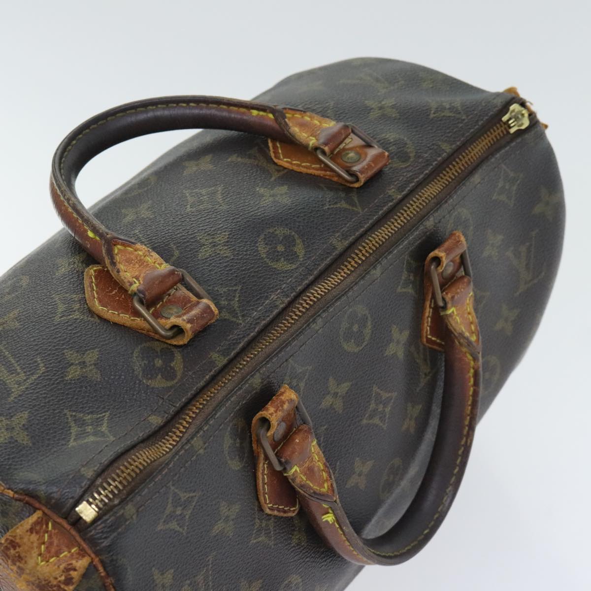 LOUIS VUITTON Monogram Speedy 30 Hand Bag M41526 LV Auth 92613