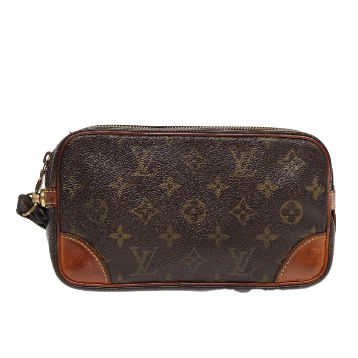 LOUIS VUITTON Monogram Marly Dragonne PM Clutch Bag M51827 LV Auth 92621