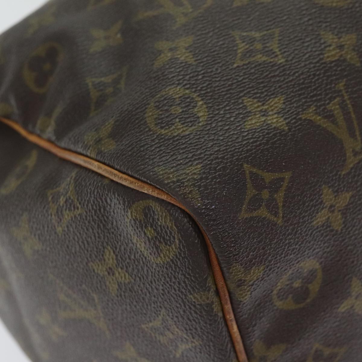 LOUIS VUITTON Monogram Speedy 35 Hand Bag M41524 LV Auth 92626