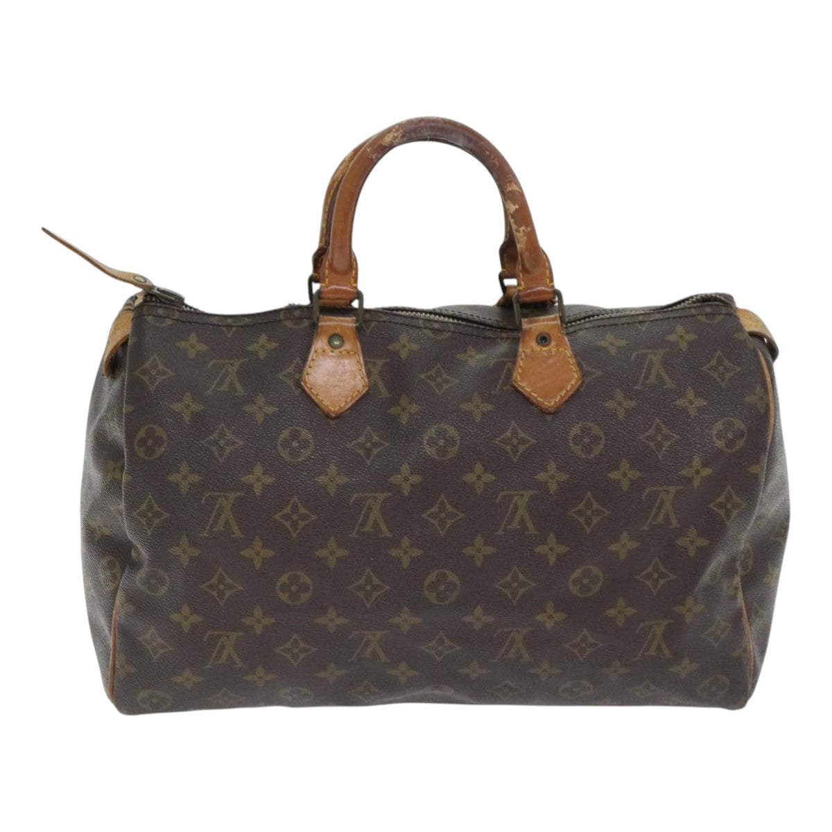 LOUIS VUITTON Monogram Speedy 35 Hand Bag M41524 LV Auth 92626