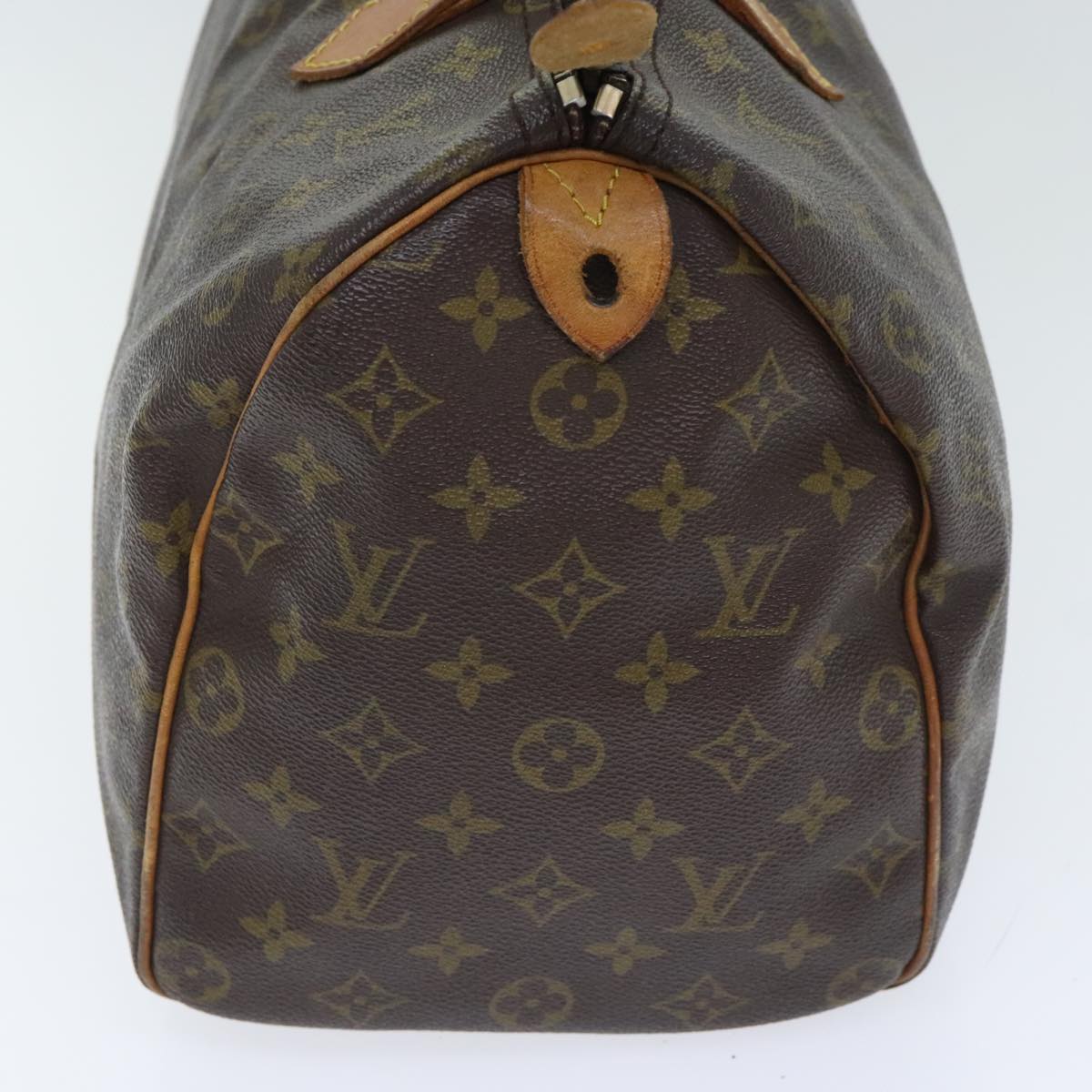 LOUIS VUITTON Monogram Speedy 35 Hand Bag M41524 LV Auth 92626