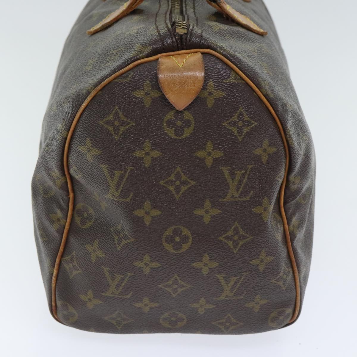 LOUIS VUITTON Monogram Speedy 35 Hand Bag M41524 LV Auth 92626