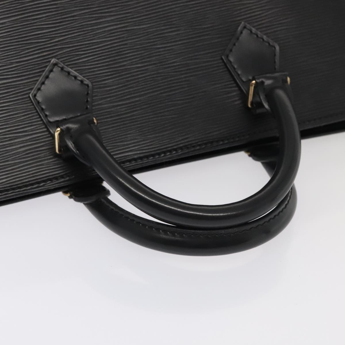 LOUIS VUITTON Epi Sac Triangle Hand Bag Black M52092 LV Auth 92657