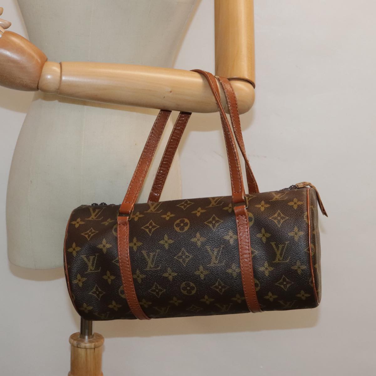 LOUIS VUITTON Monogram Papillon 30 Hand Bag M51385 LV Auth 92730