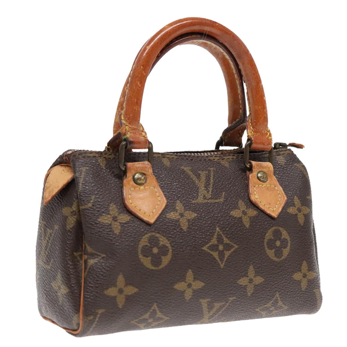 LOUIS VUITTON Monogram Mini Speedy Hand Bag M41534 LV Auth 92769