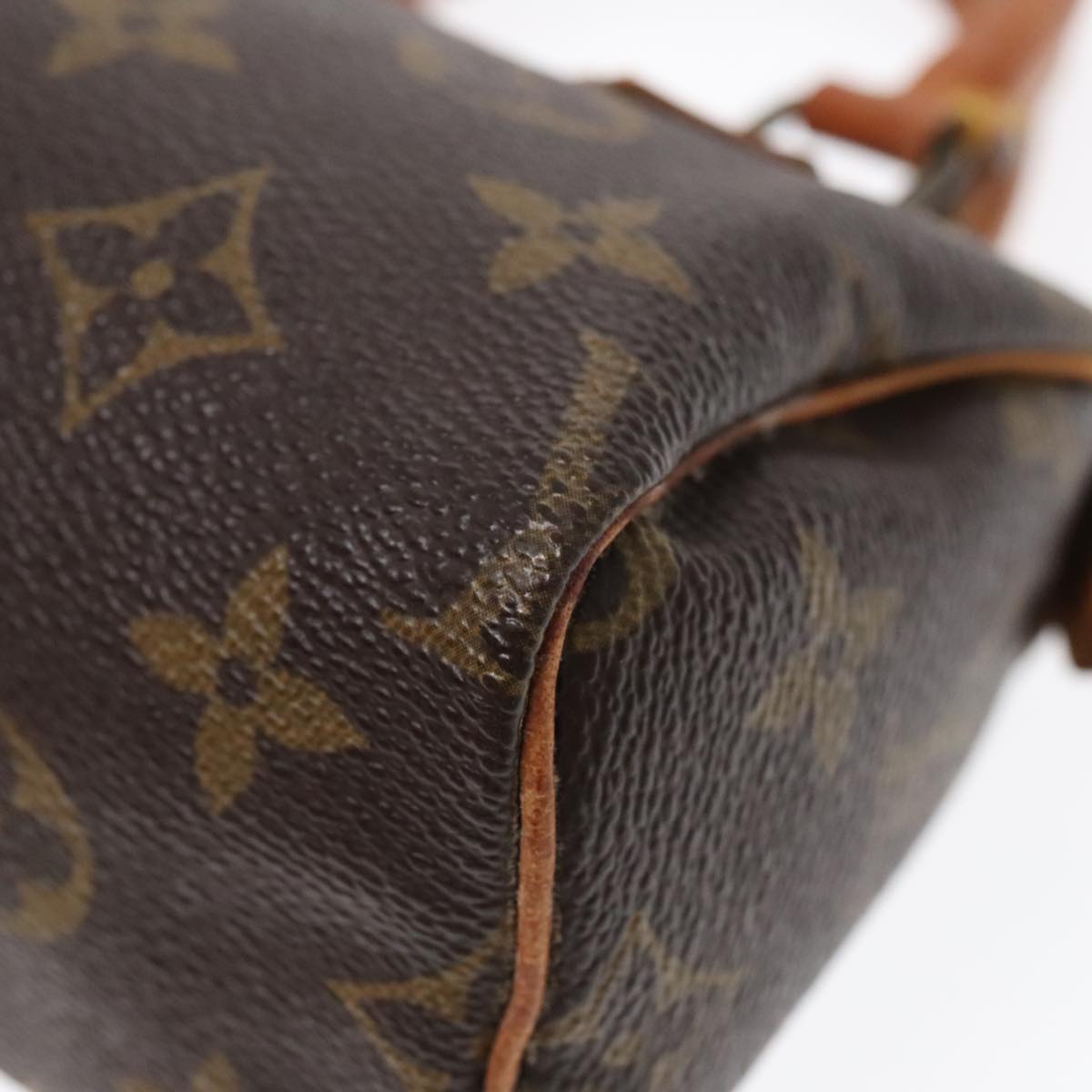 LOUIS VUITTON Monogram Mini Speedy Hand Bag M41534 LV Auth 92769