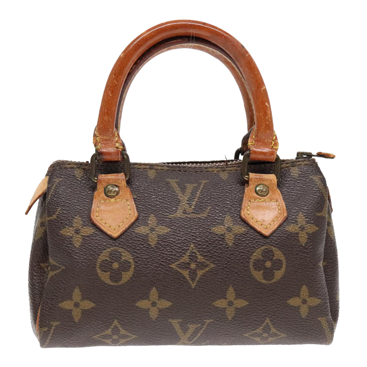 LOUIS VUITTON Monogram Mini Speedy Hand Bag M41534 LV Auth 92769