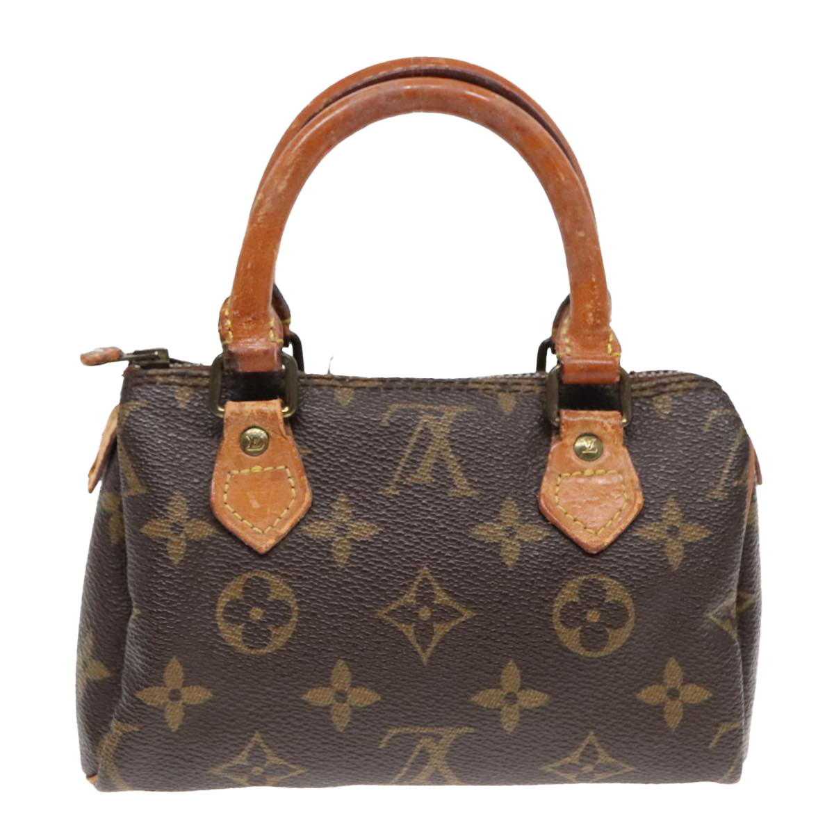 LOUIS VUITTON Monogram Mini Speedy Hand Bag M41534 LV Auth 92769