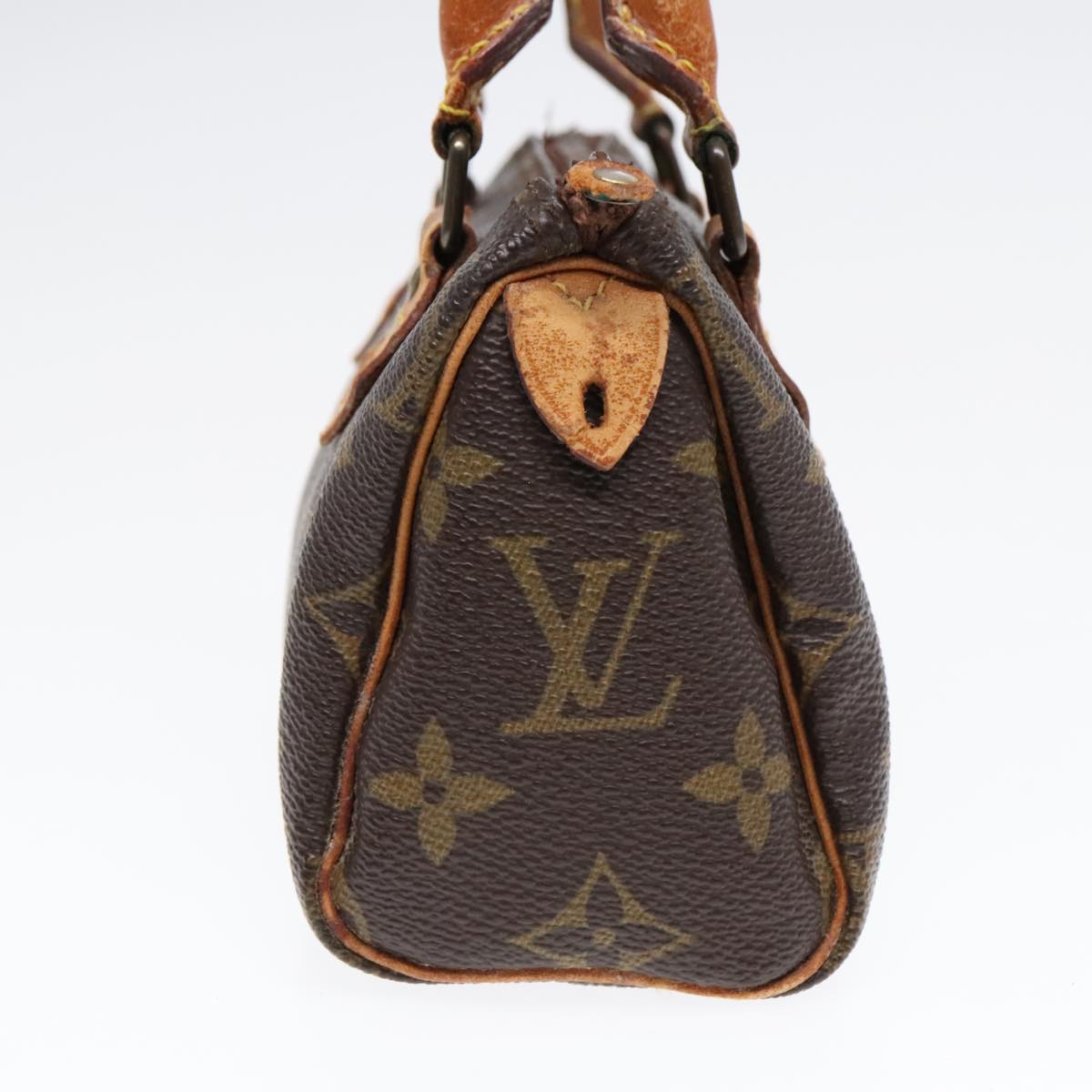 LOUIS VUITTON Monogram Mini Speedy Hand Bag M41534 LV Auth 92769