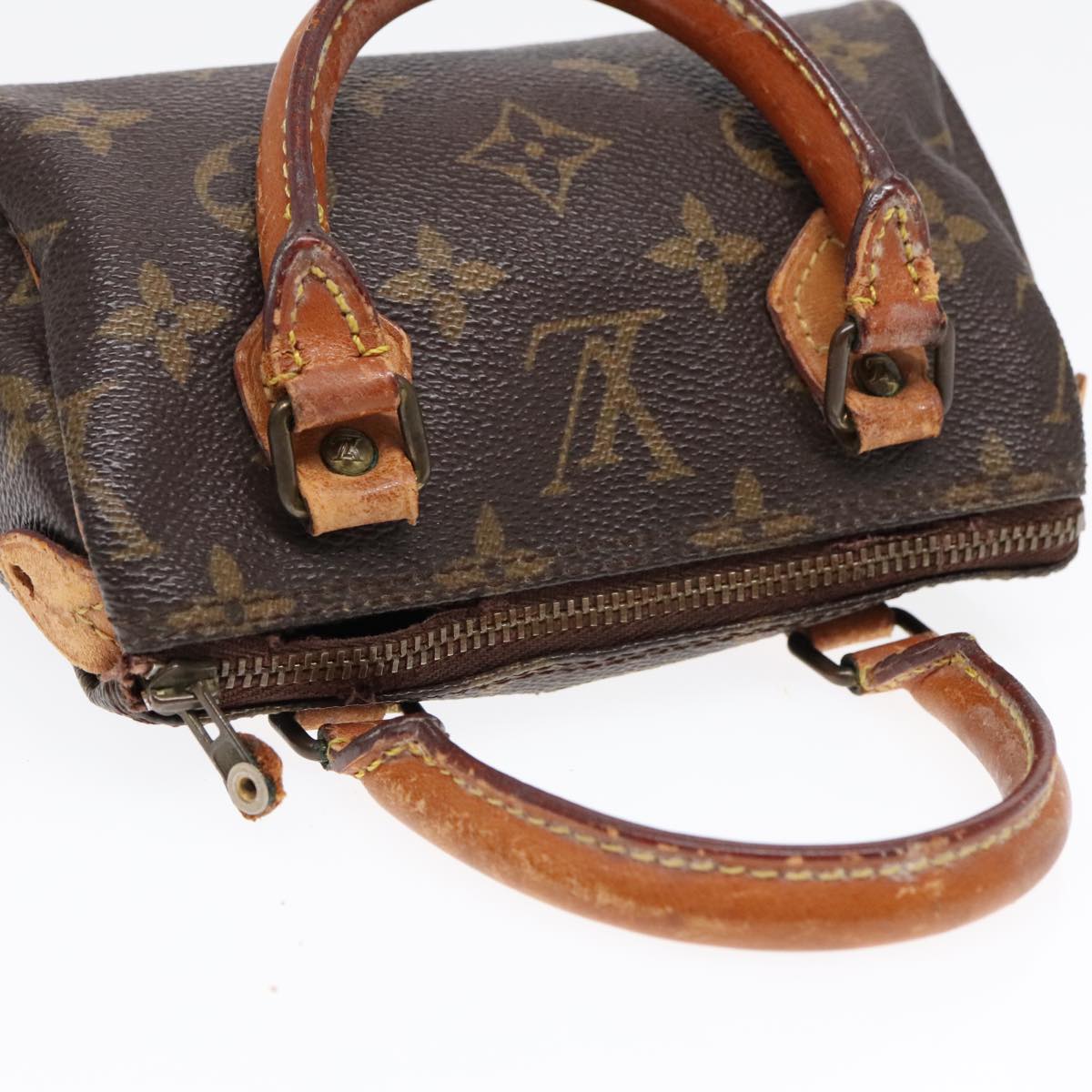 LOUIS VUITTON Monogram Mini Speedy Hand Bag M41534 LV Auth 92769