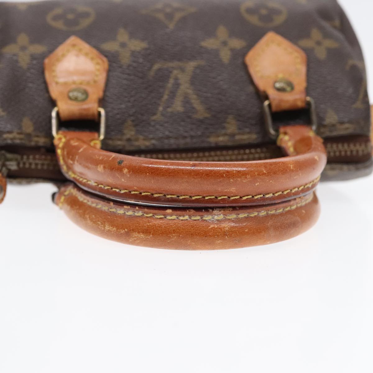 LOUIS VUITTON Monogram Mini Speedy Hand Bag M41534 LV Auth 92769