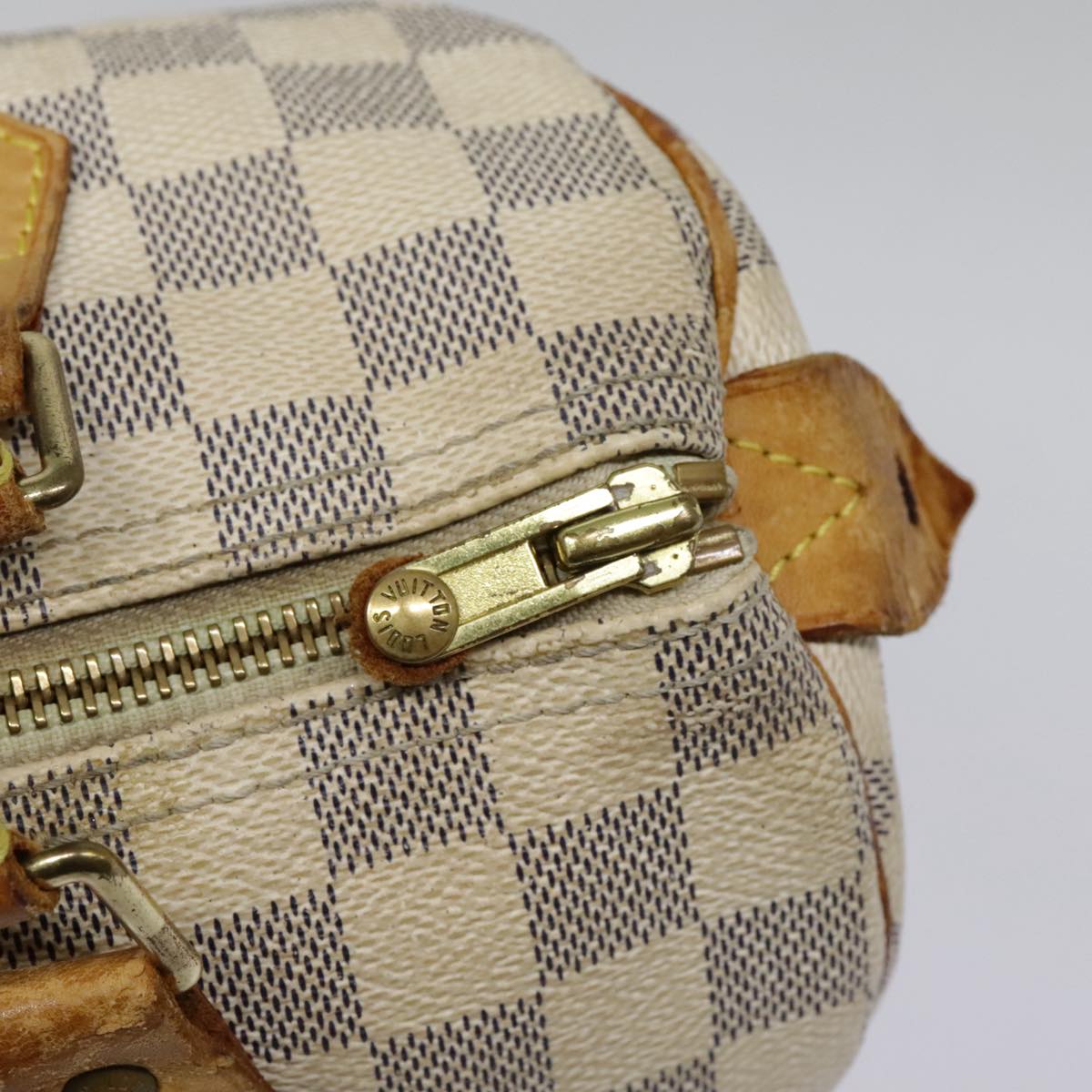 LOUIS VUITTON Damier Azur Speedy 25 Hand Bag N41534 LV Auth 92777