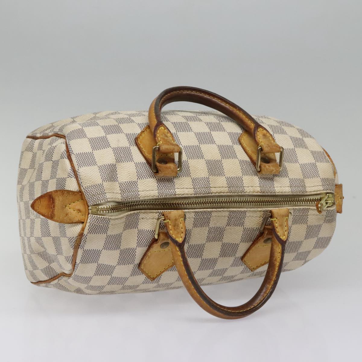 LOUIS VUITTON Damier Azur Speedy 25 Hand Bag N41534 LV Auth 92777