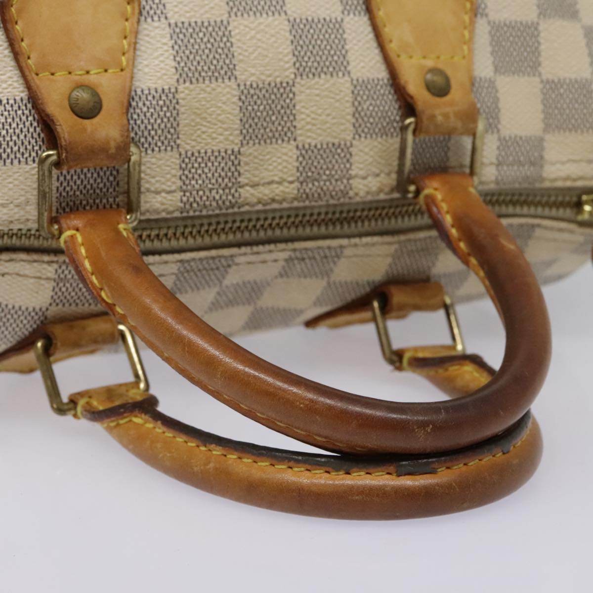 LOUIS VUITTON Damier Azur Speedy 25 Hand Bag N41534 LV Auth 92777