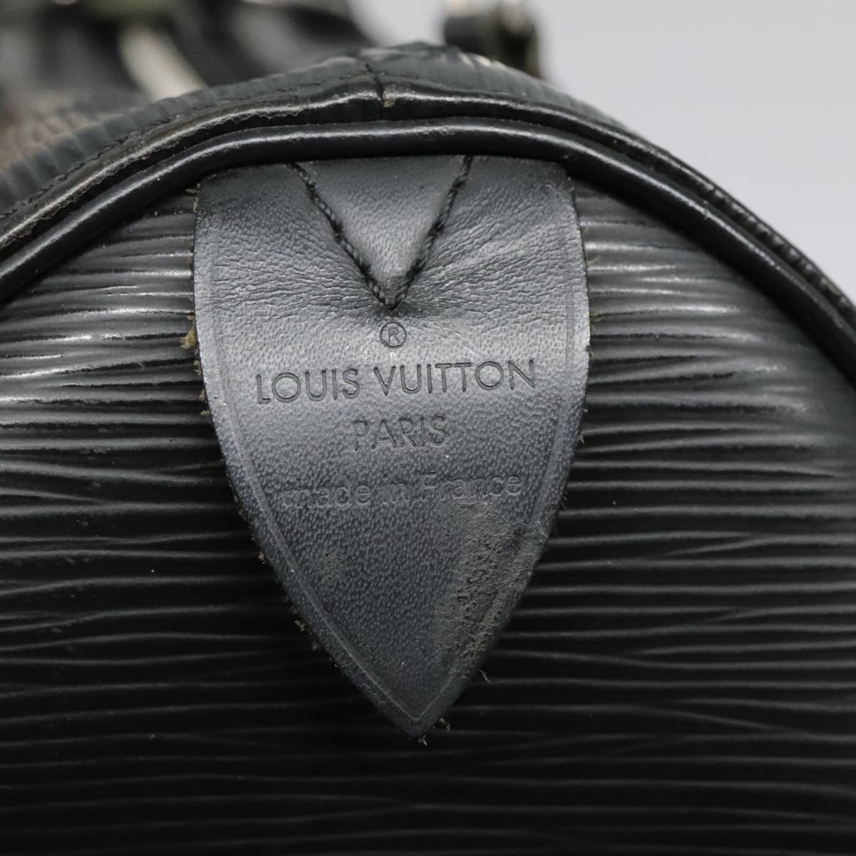 LOUIS VUITTON Epi Speedy 30 Hand Bag Noir Black M43002 LV Auth 92784