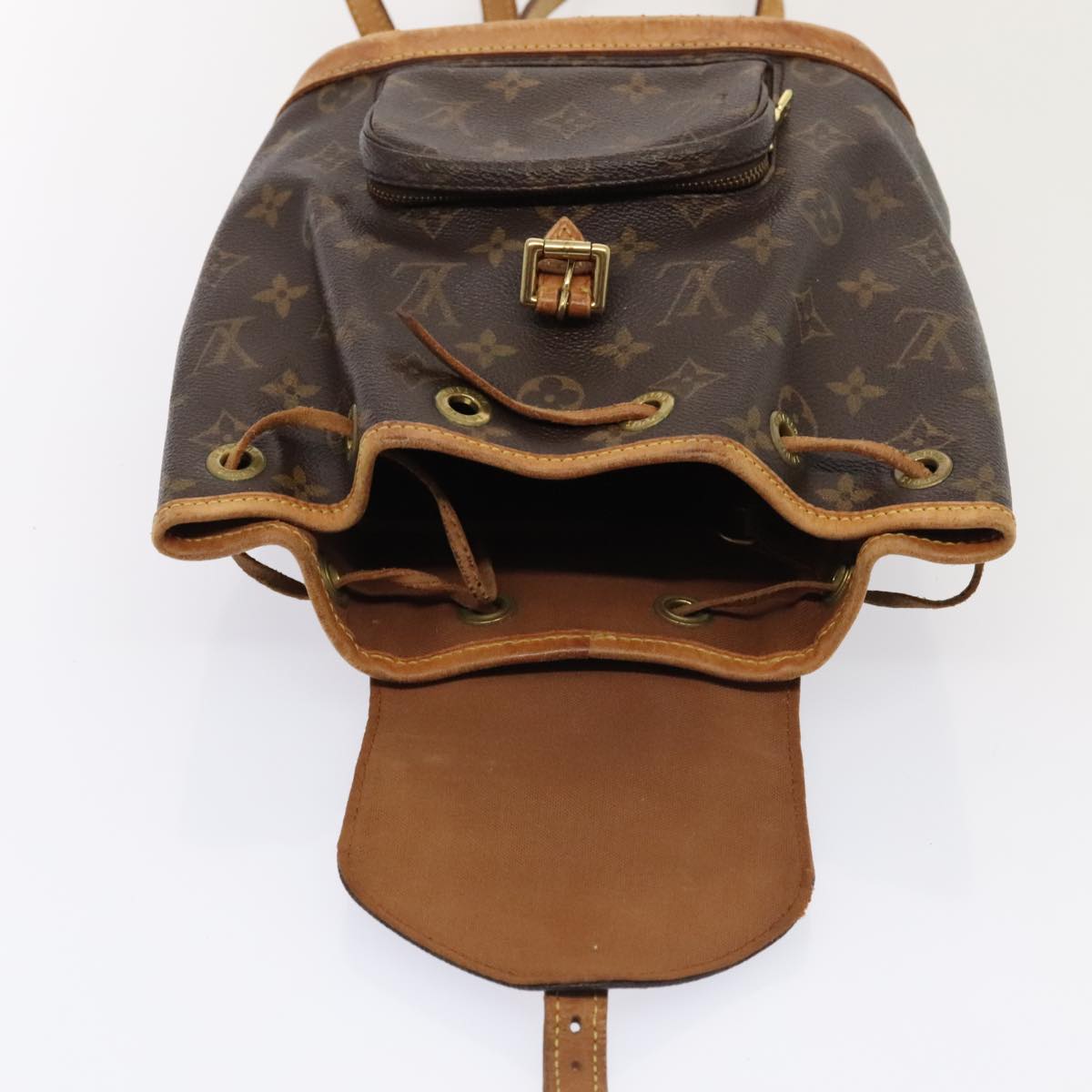 LOUIS VUITTON Monogram Montsouris PM Backpack M51137 LV Auth 92791