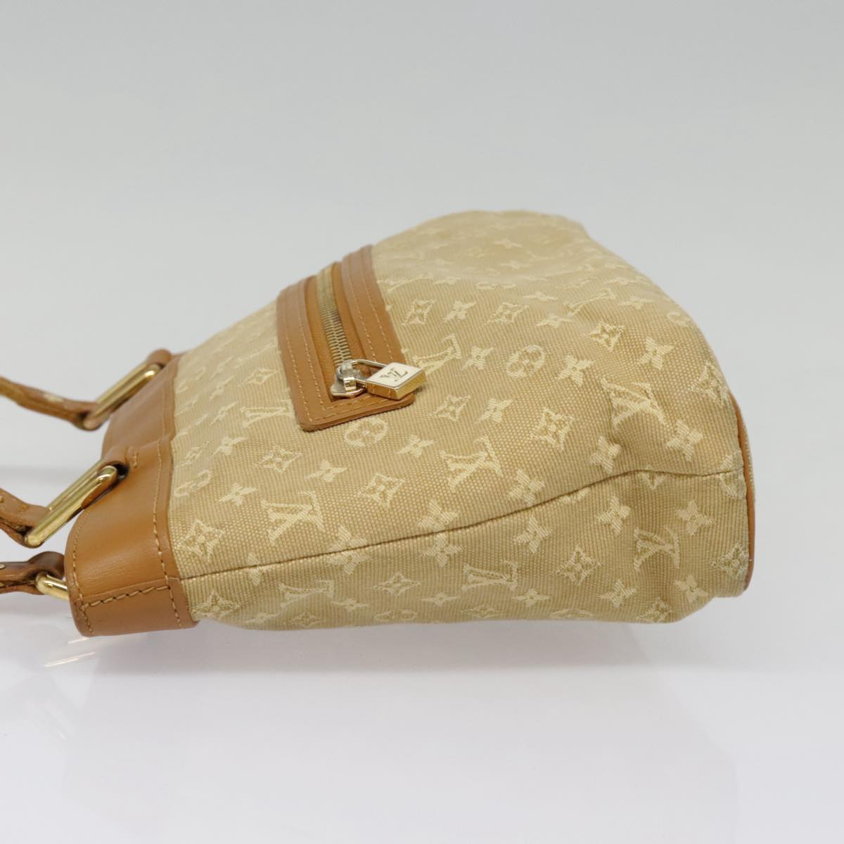 LOUIS VUITTON Monogram Mini Lucille PM Hand Bag Beige M92684 LV Auth 92819