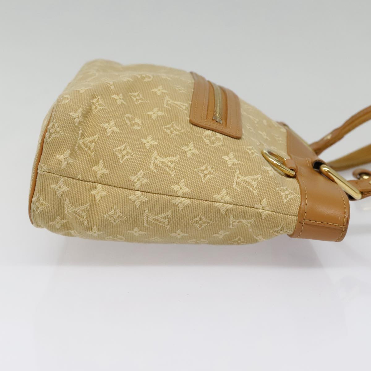 LOUIS VUITTON Monogram Mini Lucille PM Hand Bag Beige M92684 LV Auth 92819