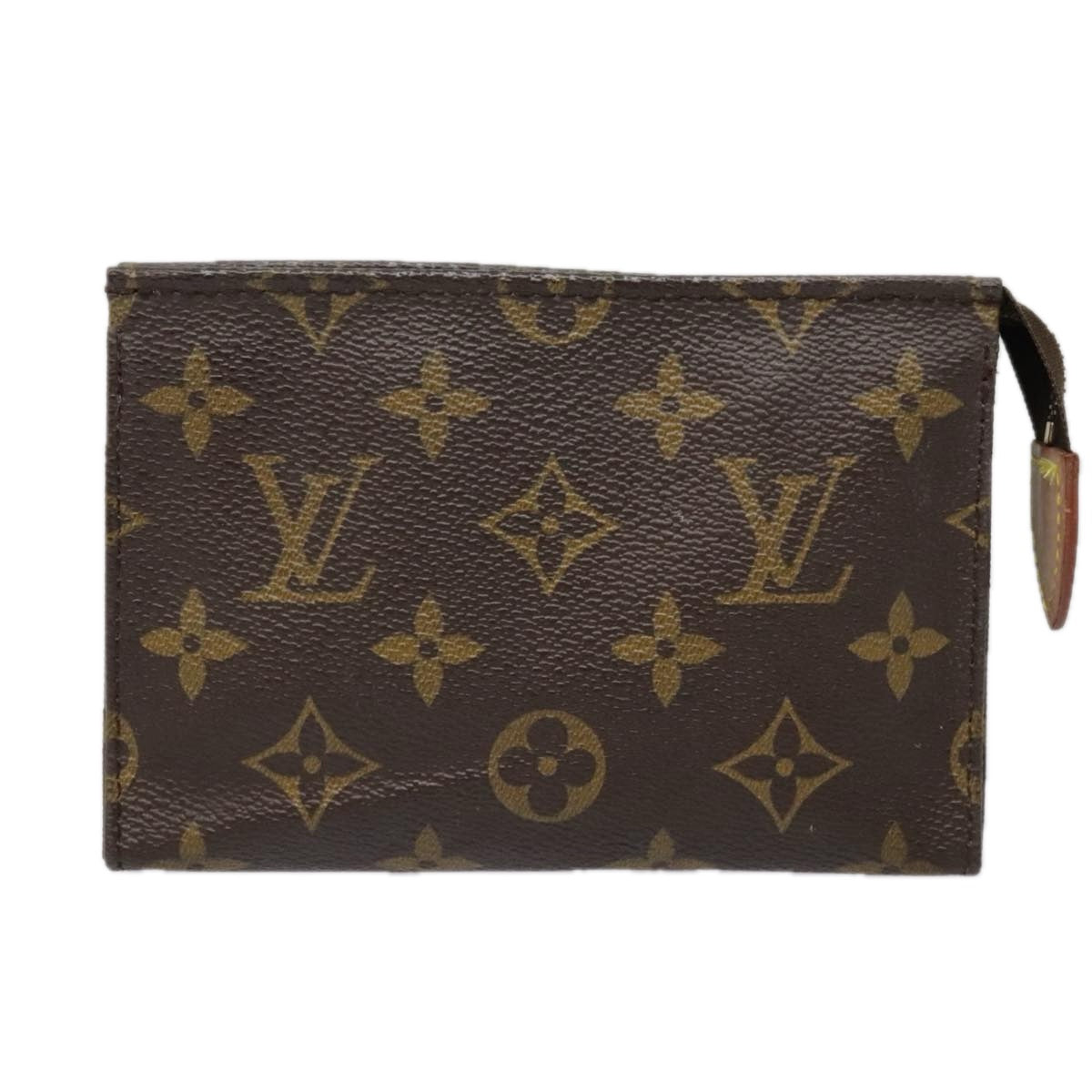 LOUIS VUITTON Monogram Poche Toilette 15 Pouch M47546 LV Auth 92851