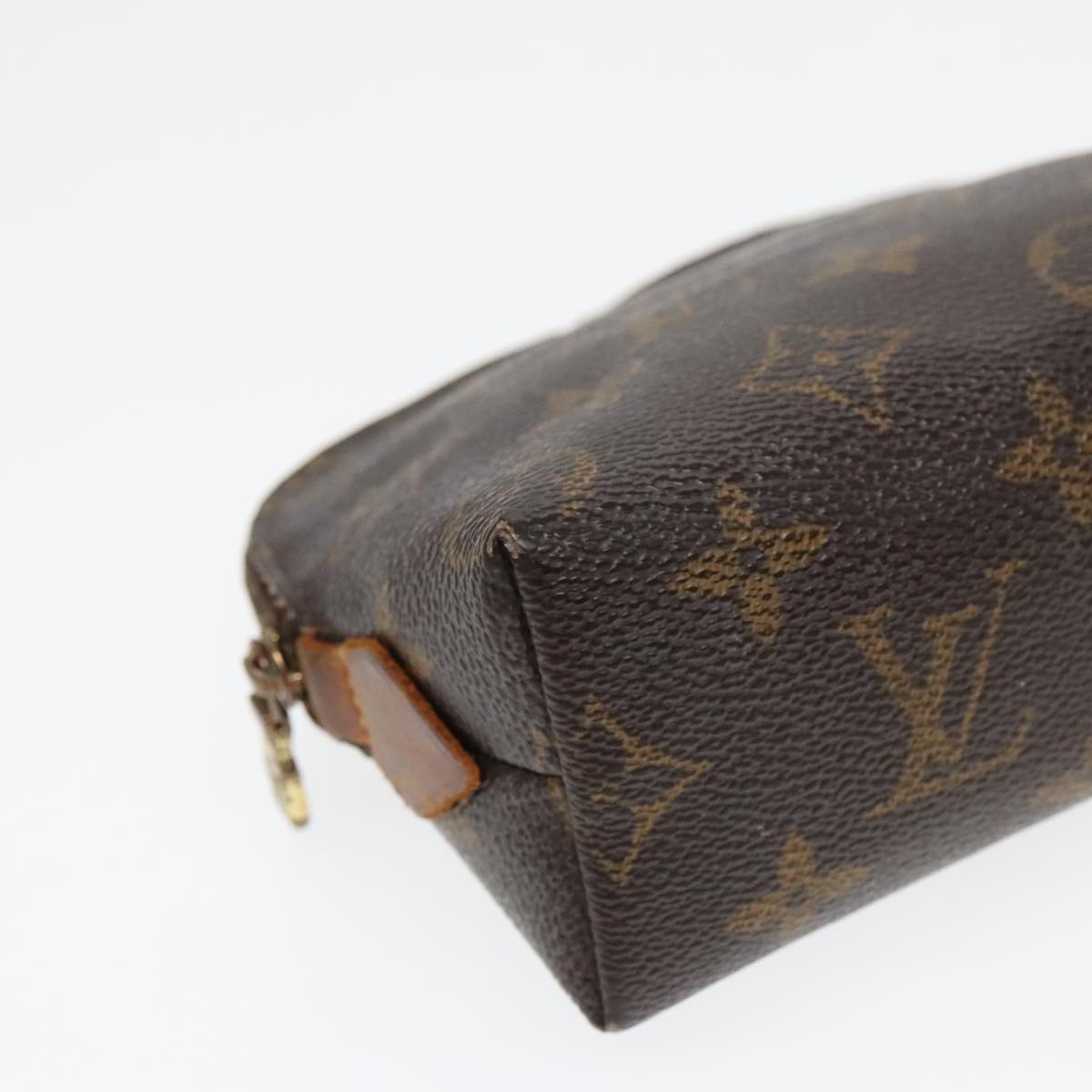 LOUIS VUITTON Monogram Pochette Cosmetic PM Cosmetic Pouch M47515 LV Auth 92887