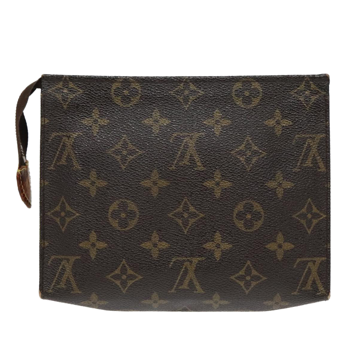 LOUIS VUITTON Monogram Poche Toilette 19 Pouch M47544 LV Auth 92891