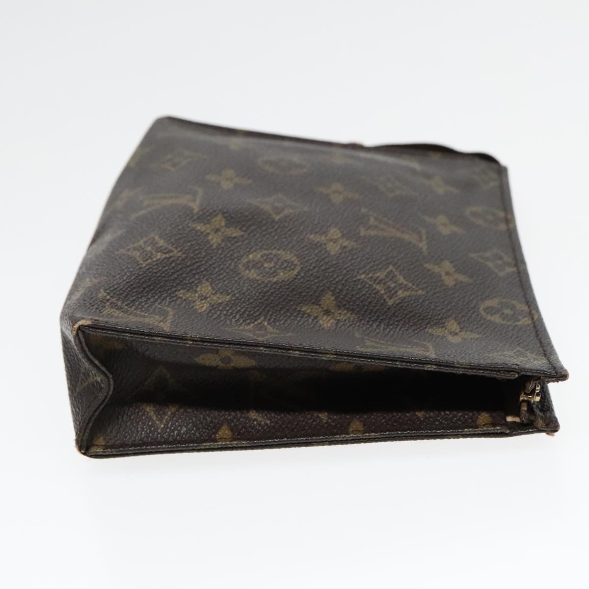 LOUIS VUITTON Monogram Poche Toilette 19 Pouch M47544 LV Auth 92891