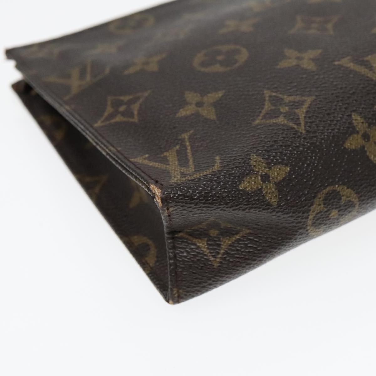 LOUIS VUITTON Monogram Poche Toilette 19 Pouch M47544 LV Auth 92891