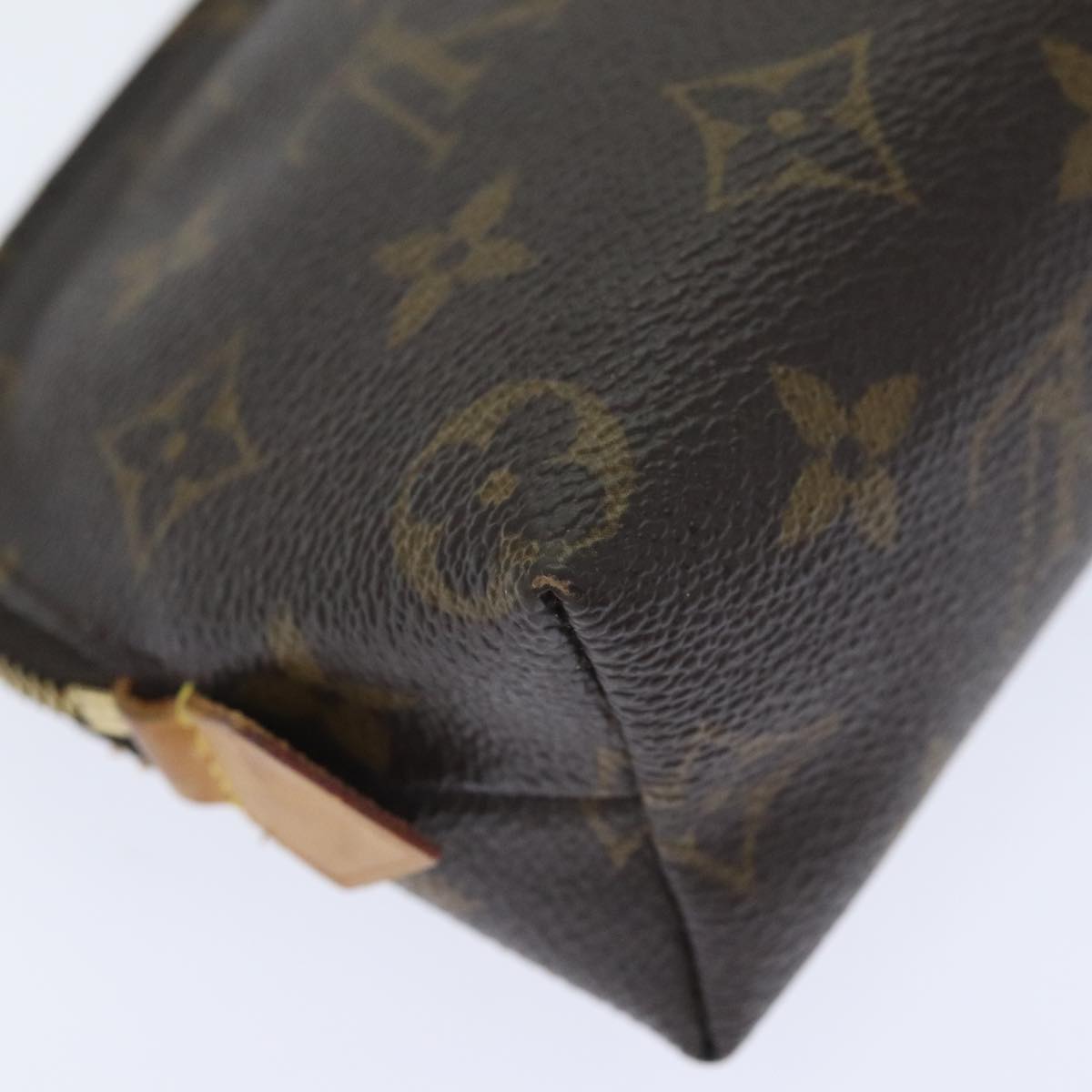 LOUIS VUITTON Monogram Pochette Cosmetic PM Cosmetic Pouch M47515 LV Auth 92892