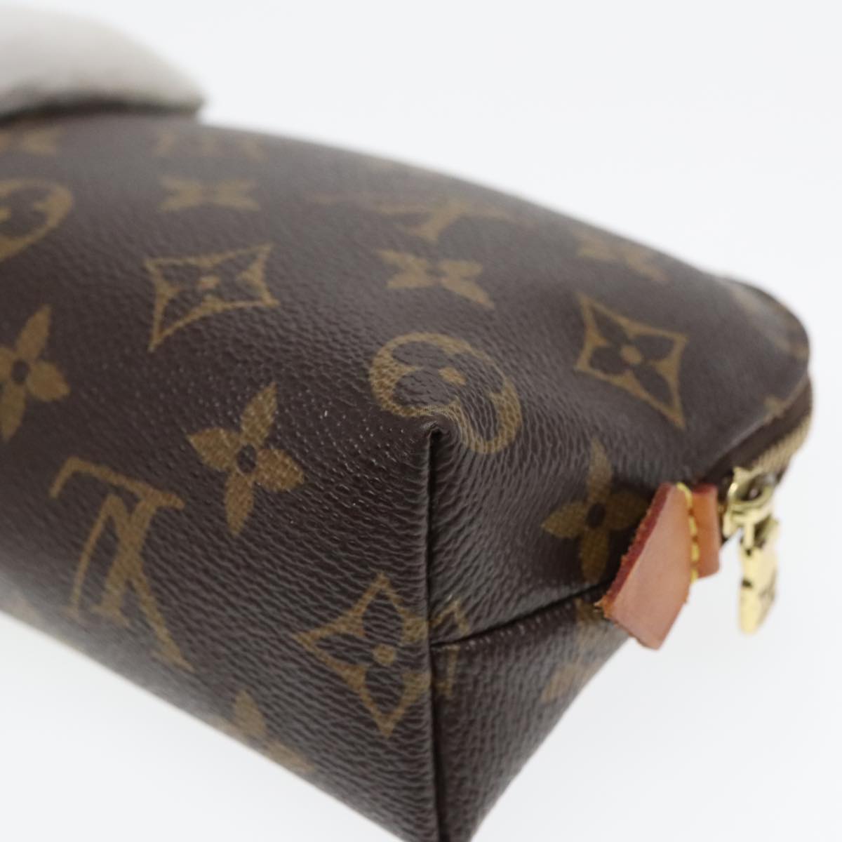 LOUIS VUITTON Monogram Pochette Cosmetic PM Cosmetic Pouch M47515 LV Auth 92893