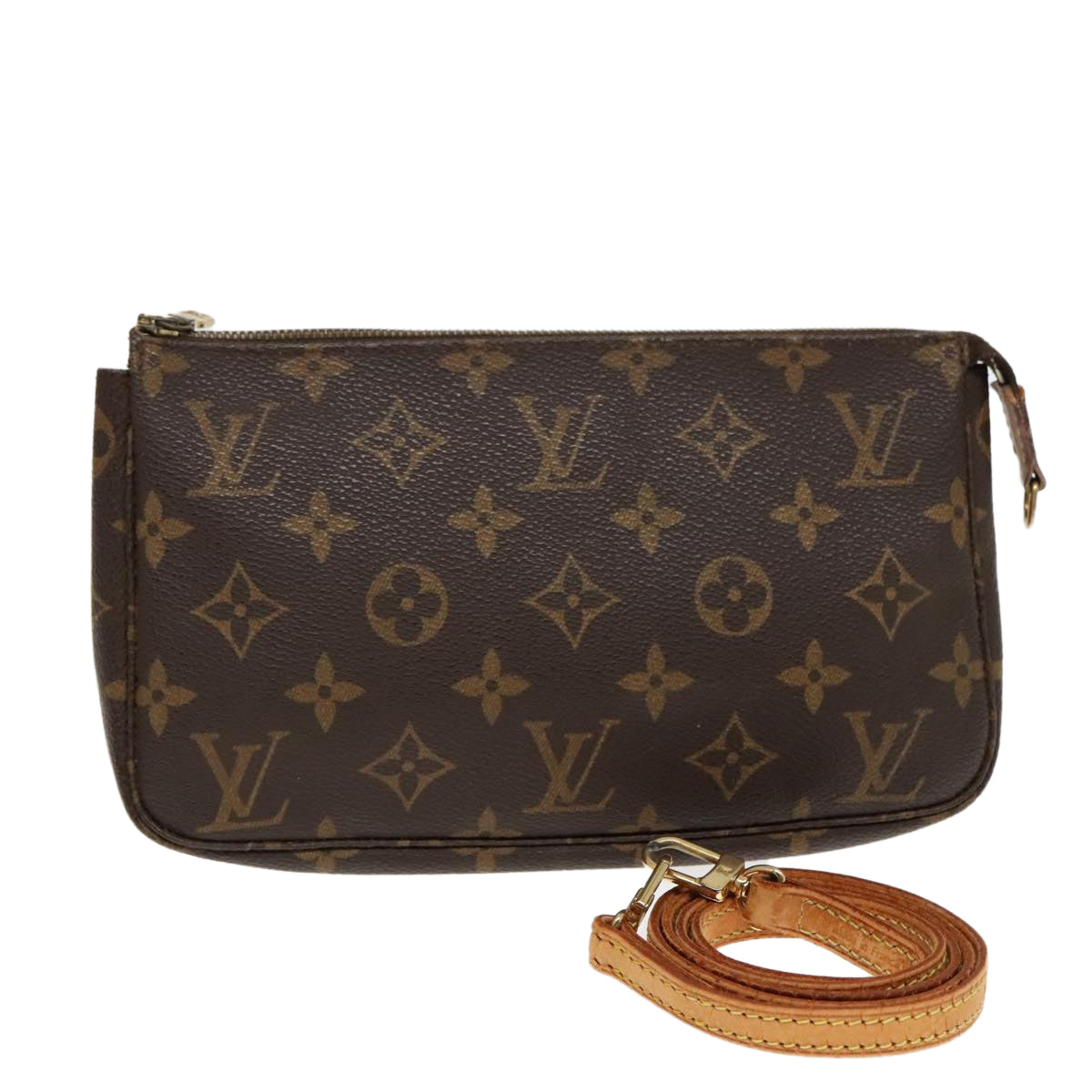 LOUIS VUITTON Monogram Pochette Accessoires Pouch M51980 LV Auth 92895