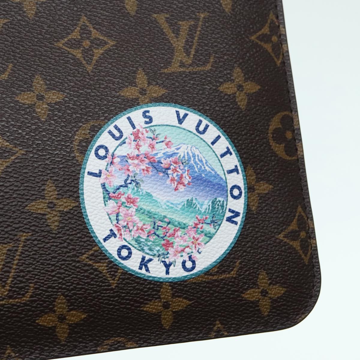 LOUIS VUITTON Monogram World Tour Neverfull MM Pouch M42844 LV Auth 92896