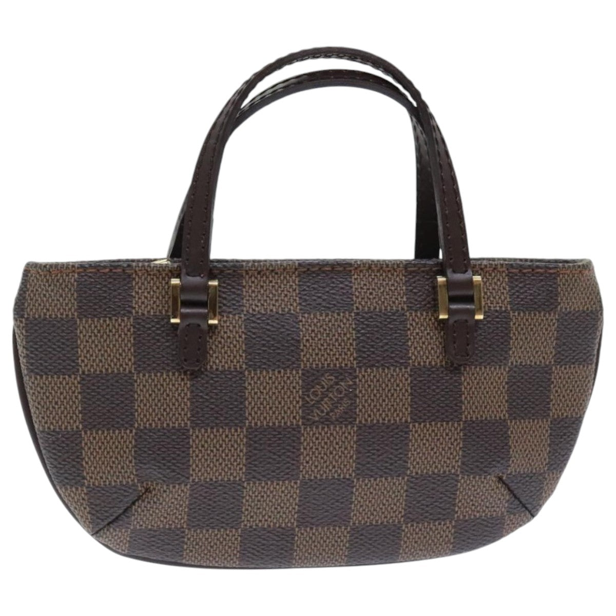 LOUIS VUITTON Damier Ebene Manosque GM Accessory Pouch N51120 LV Auth 92904